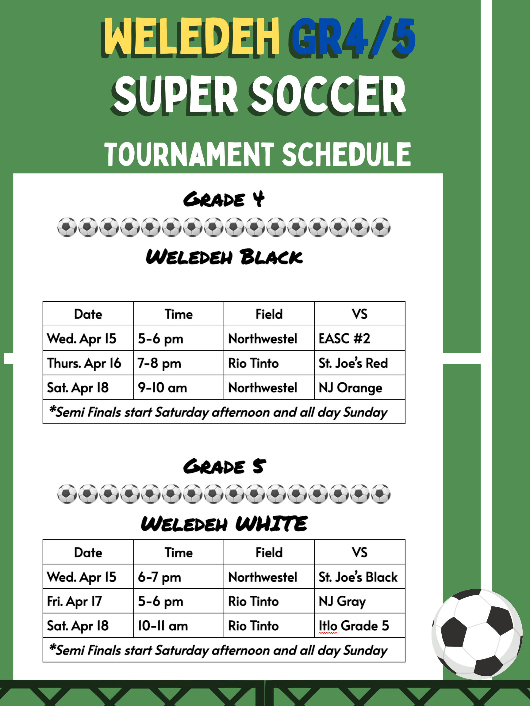 Jr Super Soccer Tournament